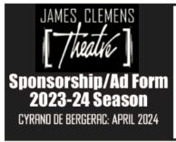 James Clemens Theatre - Cyrano De Bergerac - Sponsorships